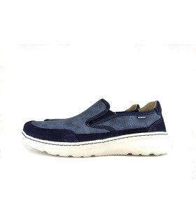 Zapato piel azul elásticos de Baerchi Guym light