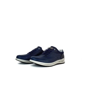 zapato de sport de hombre con cordones fabricado por grisport con piso ACTIVE en color azul